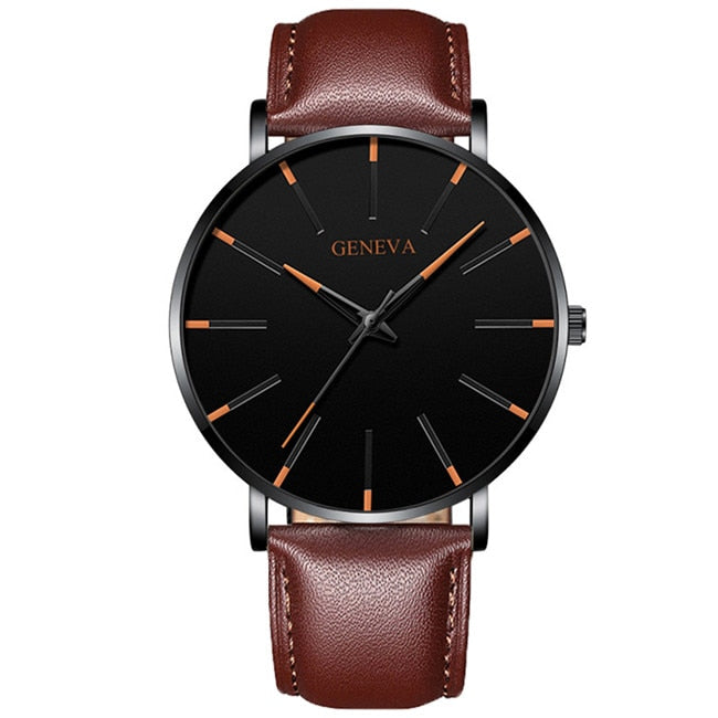 Geneva Minimalist Brown-Black