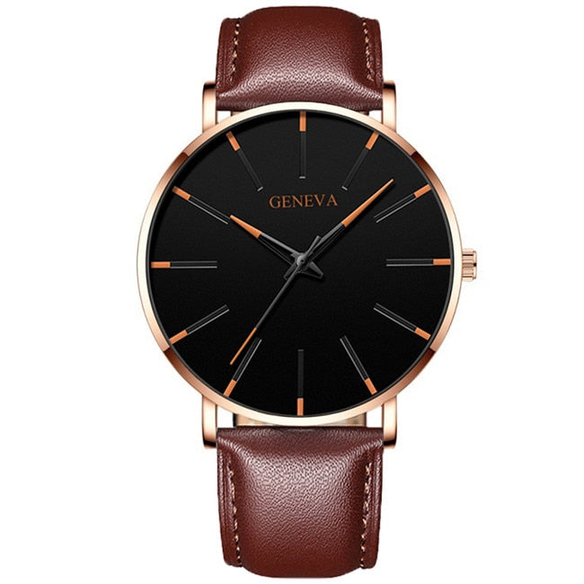 Geneva Minimalist Brown-Black