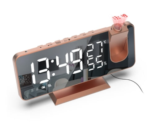 Radio LED Alarma. Reloj escritorio